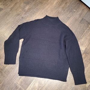 Topshop Navy Turtleneck Sweater